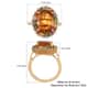 Santa Ana Madeira Citrine and Multi Gemstone Halo Ring in Vermeil Yellow Gold Over Sterling Silver (Size 8.0) 6.25 ctw image number 5