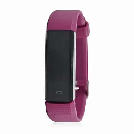Buy Letscom ID115UHR Fitness Tracker includes Pedometer and Sleep Monitoring Smart Watch with Purple Strap (1 screen, 5.5-9 inches) at ShopLC.