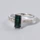 Iliana 18K White Gold AAA Monte Belo Indicolite and G-H SI Diamond Ring (Size 9.0) 4 Grams 1.75 ctw image number 1