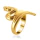 Super Find Electroforming Gold Collection 18K Yellow Gold Snake Ring (Size 9.0) 2.25 Grams image number 3