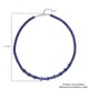 Lapis Lazuli Beaded Necklace 18-20 Inches in Silvertone 138.50 ctw image number 5