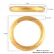 Super Find Electroforming Gold Collection 18K Yellow Gold Band Ring (Size 9.0) 1.50 Grams image number 5
