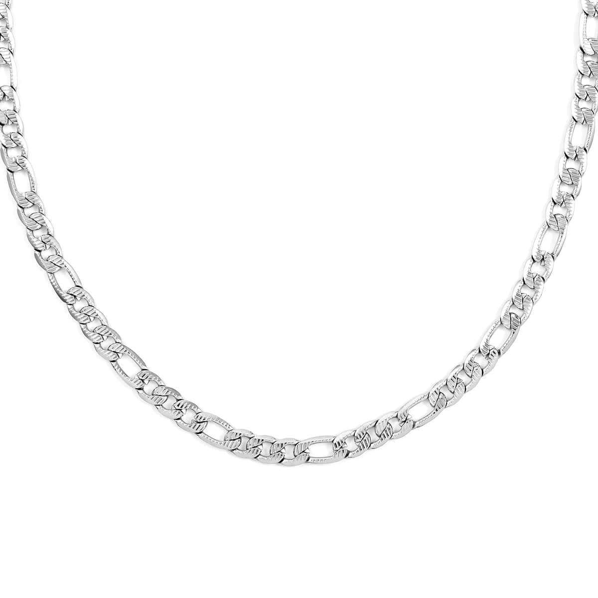 7.6mm Franco Necklace 24 Inches in Stainless Steel 27 Grams image number 0