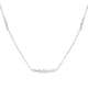 Moissanite Beaded Necklace 20-22 Inches in Rhodium Over Sterling Silver 9.35 ctw image number 0