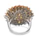 Jalisco Fire Opal Floral Spray Ring in Platinum Over Sterling Silver (Size 7.0) 3.65 ctw image number 4