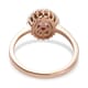 Iliana 18K Rose Gold AAA Madagascar Pink Sapphire and G-H SI Diamond Halo Ring (Size 7.0) 1.15 ctw image number 4
