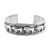 Bali Legacy Sterling Silver Lion Bangle Bracelet (7.25 In) 36.15 Grams