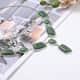 Green Aventurine Statement Necklace 18-20 Inches in Silvertone 140.00 ctw image number 1